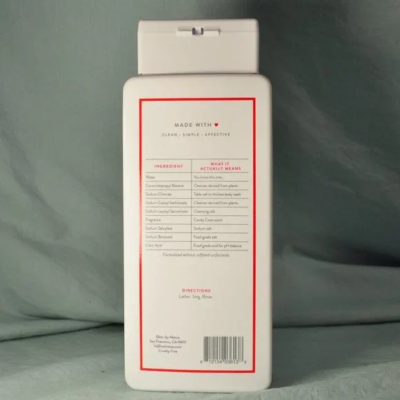 Native candy cane body wash & shampoo brand new UNUSED (B010)